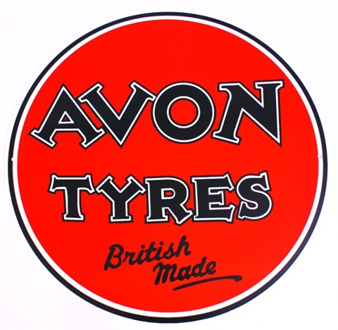 Picture of Classic Metal Signage: Avon Tyres