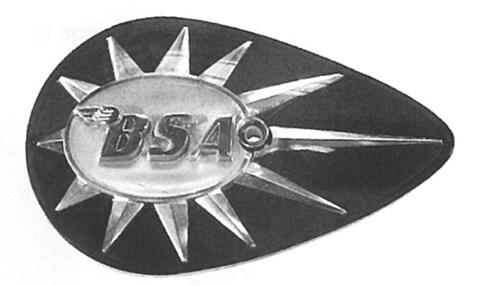 Picture of BSA Plastic Pear Shaped Badge (Pair)